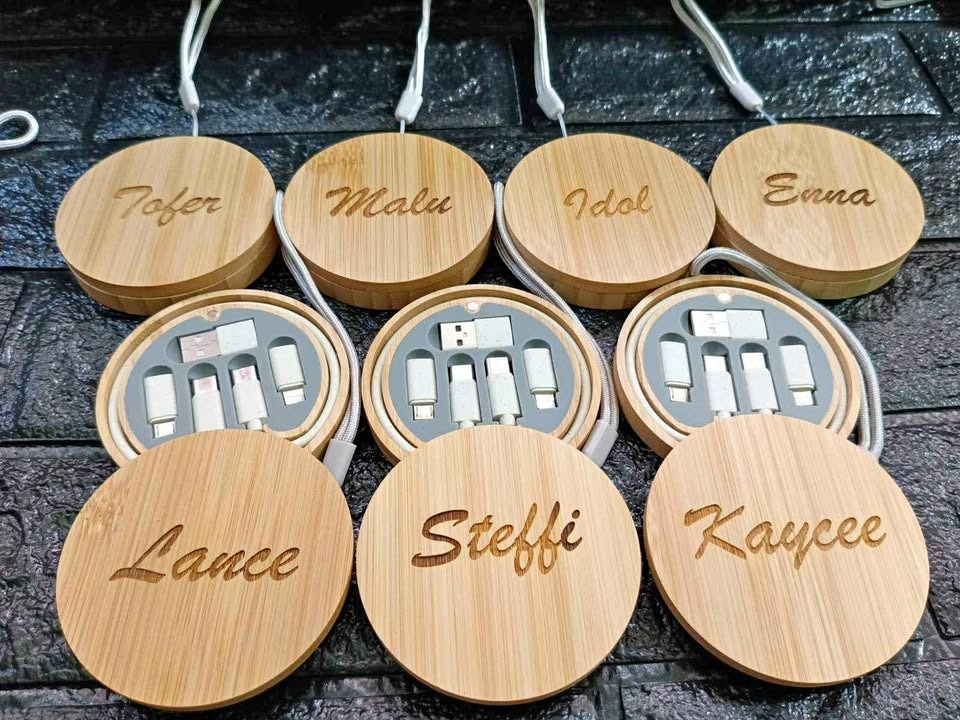 Customized wooden USB Connector engraved for corporate, birthday ...