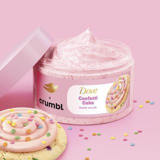 Dove x Crumbl Body Scrub in Confetti Cake