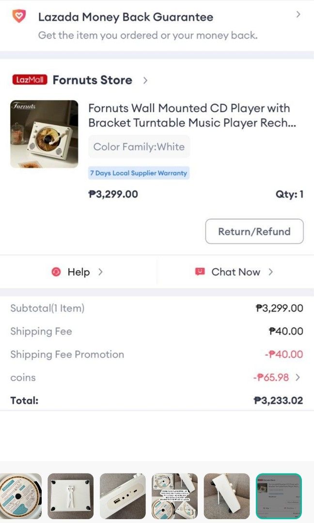 Fornuts CD Player Bluetooth Speaker (Category: Portable Music Players) located in Manila. Submitted by vanicchi (Listing ID 1356457604, Image 2). Description: - BT mode working - CD Player feature not working anymore - Volume is a bit low Orig Price: 3000.