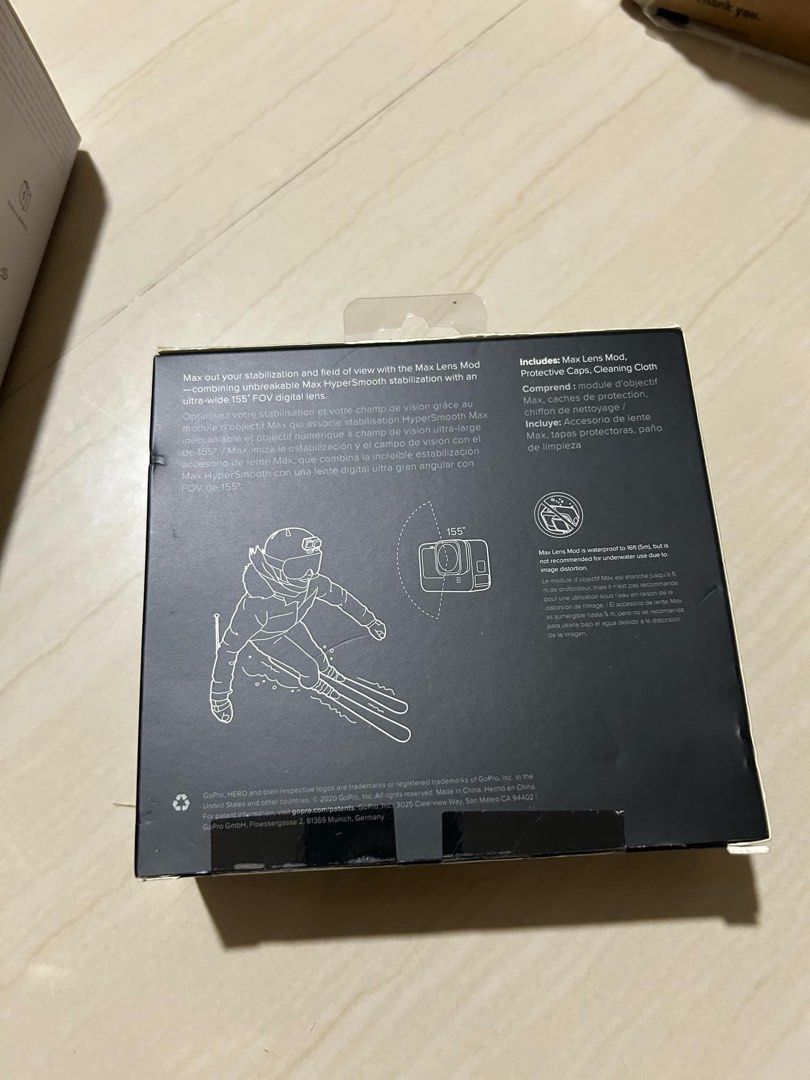 GOPRO-MAX Lens Mod 1.0 (Category: Cameras) located in Rizal. Submitted by drixanie (Listing ID 1356567329, Image 2). Description: compatibility : HERO9 BLACK - HERO12 BLACK sealed bought it for 6k rfs need funds + 1k if with sleeve + lanyard price nego.