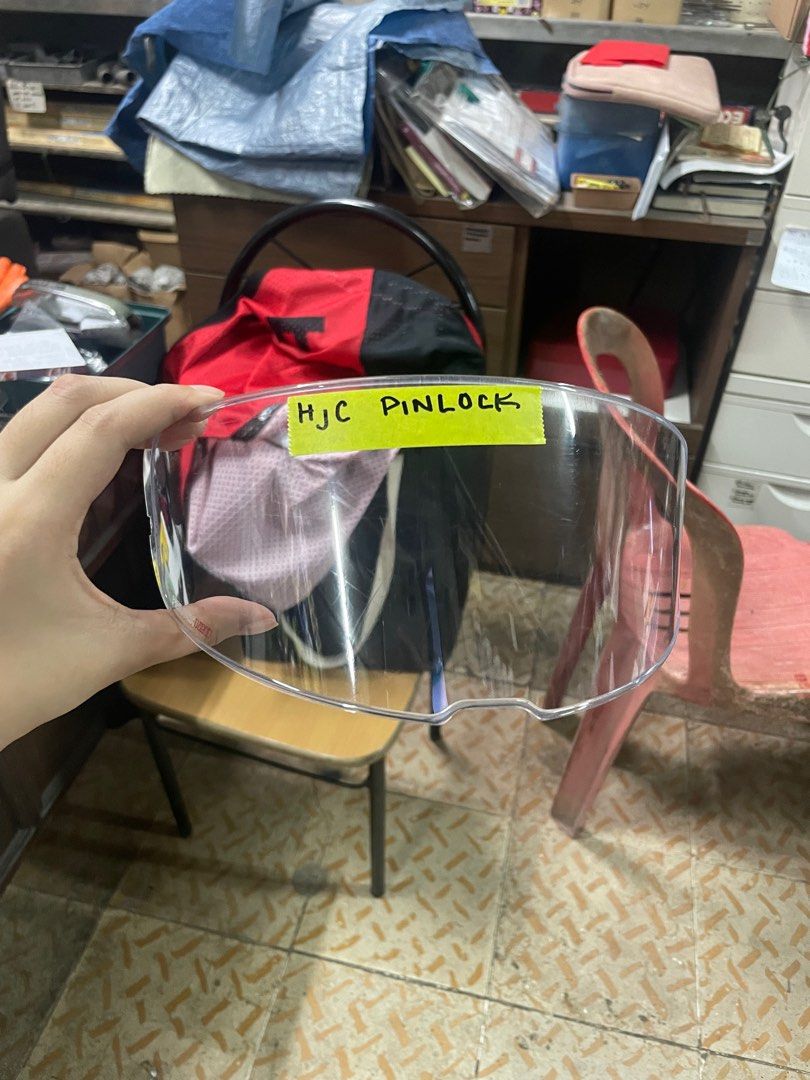 HJC Pinlock for Helmet Anti Fog (Category: Helmets and other Riding Gears) located in Quezon City. Submitted by anonymoosecloset (Listing ID 1356486298, Image 1). Description: Never used great condition.
