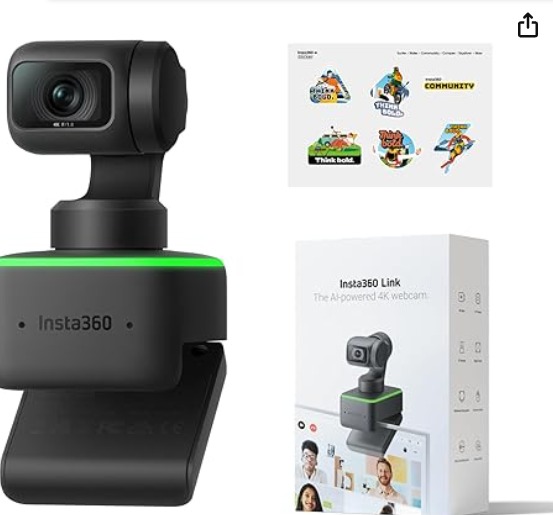 Insta360 Link Official Sticker Kit - PTZ 4K Webcam with 1/2