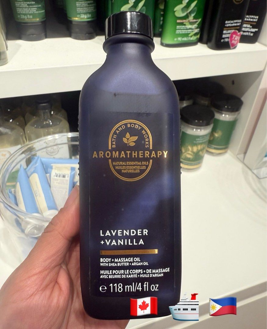 Lavender Vanilla Body Massage Oil (Category: Body Care) located in Balungao. Submitted by kateee21 (Listing ID 1356436839, Image 1). Description: ✅ Available for PREORDER 🛳 Shipping from Canada 🇨🇦 to Philippines 🇵🇭 via sea cargo 📦; Local Shipping fee c/o buyer.