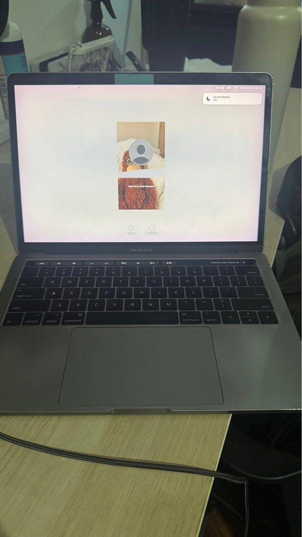 MacBook Pro 13inch 2017 with touch bar (Category: Laptops & Notebooks) located in Quezon City. Submitted by __agn (Listing ID 1356619665, Image 1). Description: Price is negotiable. No charger brick, just USB C cable. .