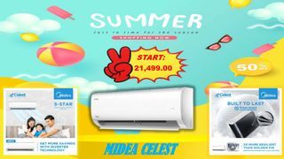 MIDEA CELEST INVERTER SPLIT TYPE AIRCON WITH FREE INSTALLATION - BRAND NEW