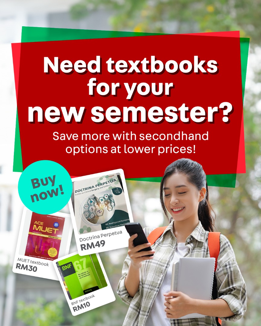 Need textbooks for your new semester?, Announcements on Carousell