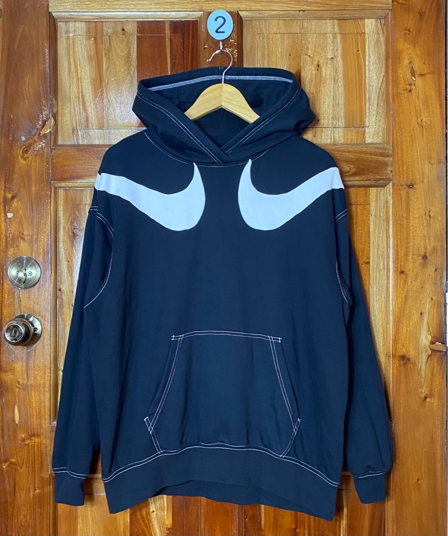 mens nike double swoosh hoodie
