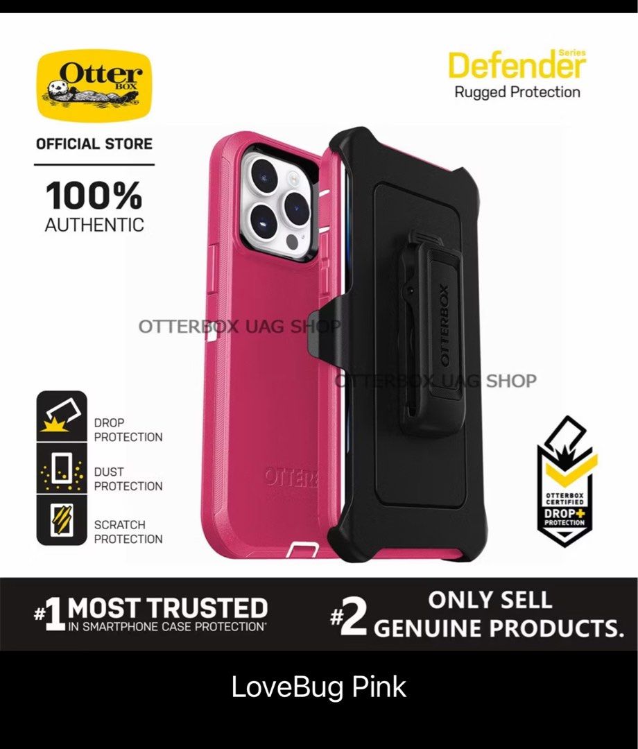 Otter box defender series (Category: Cases & Sleeves) located in Valenzuela. Submitted by mbdoon (Listing ID 1356554174, Image 1). Description: Otter box case Pink color Iphone 14/15 plus unit Btand new.
