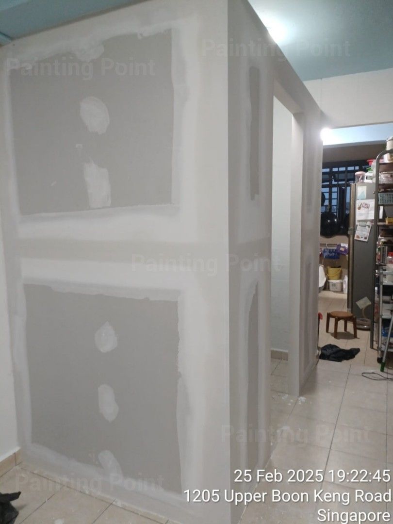 Partition wall, Room partition,  False wall install, False wall level up,  Aircon pipe box up  repair, Arch wall install,  Arch way install, Tv Mount wall install62863075633794112