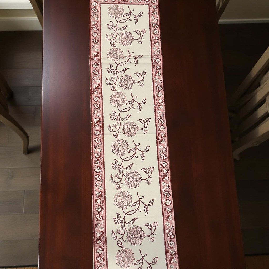 Peach table runner set65074414149506111