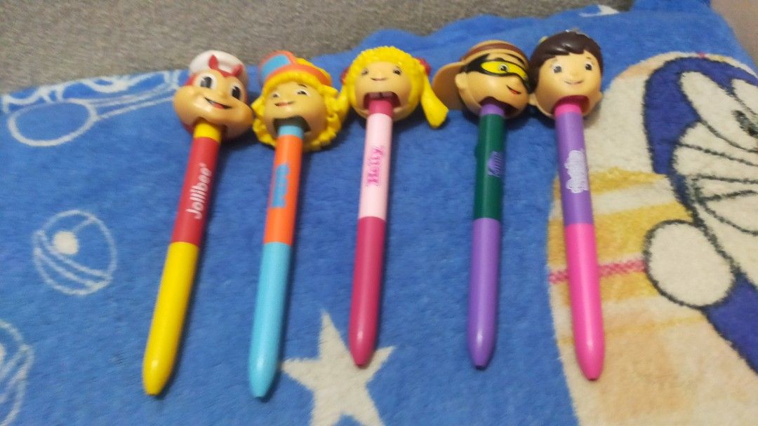 Power Rangers Burger King Jollibee pop out pens Jollibee frame popeye ...