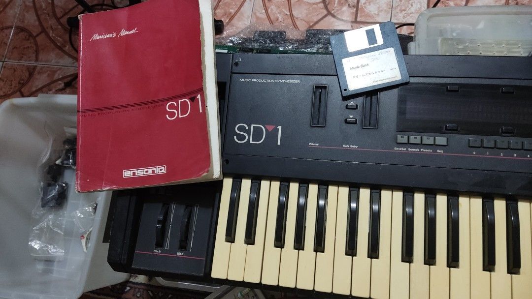 Rare Ensoniq SD-1 Synthesizer Keyboard (Category: Musical Instruments) located in Rizal. Submitted by johnics1123 (Listing ID 1356586690, Image 1). Description: PLEASE READ FIRST This keyboard is part of my mini synths collection its been sitting for a while roughly 3 years before it was perfectly working, when i try it now it powers on but the fuse 3 & 4 sa power supply board keeps popping, for now for sale muna habang wala pang time ipagawa. On