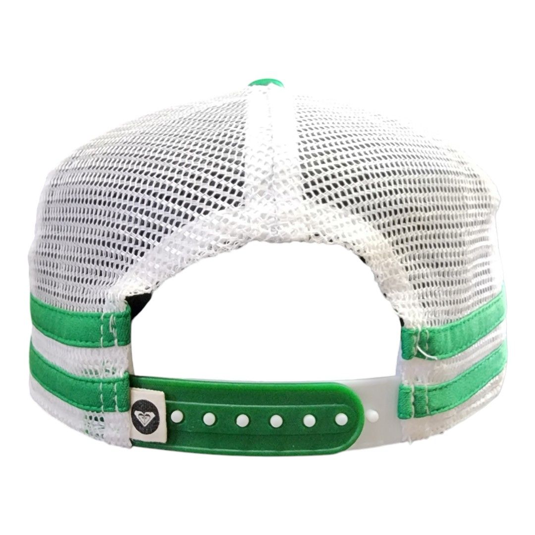 Roxy Trucker Cap Adult Snapback (Category: Caps & Hats) located in Meycauayan. Submitted by MP_Shop (Listing ID 1356448518, Image 3). Description: Roxy Trucker Cap Color rate 9/10 300 + Shipping Fee Need wash issue: hairline on print Shipping: J&T Payment: Gcash Loc: Meycauayan Bulacan.