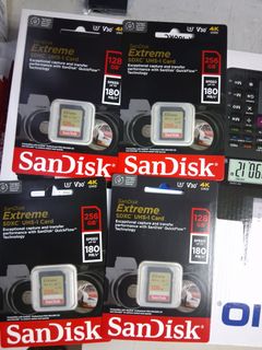 全新行貨長期現貨 SanDisk Extreme V30 U3 C10 UHS-I SDXC 記憶卡 128GB/256GB [R:180 W:90]64238577401858110