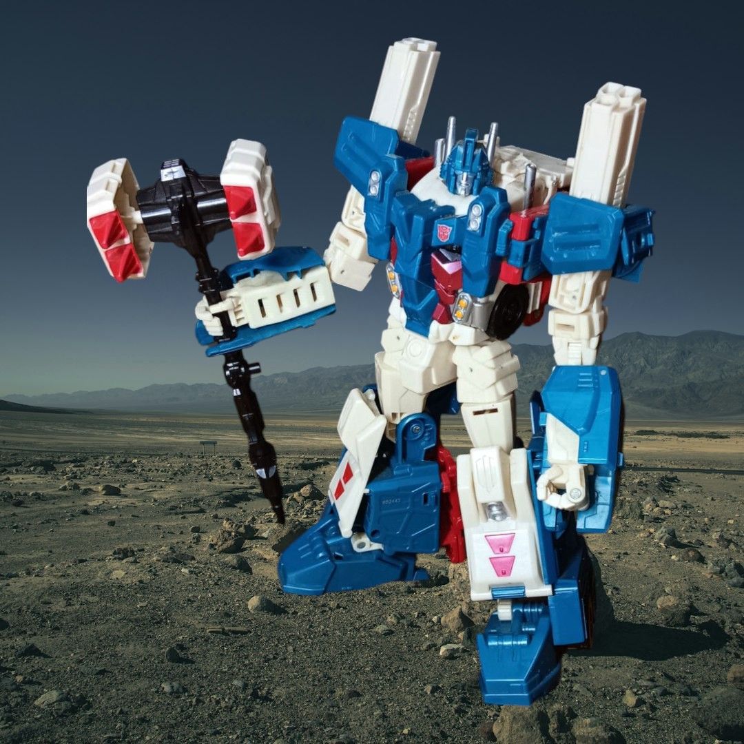 Tansformers Ultra Magnus Authentic (Category: Action & Battle Toys) located in Paranaque City. Submitted by InquisiToyz (Listing ID 1313978732, Image 1). Description: Transformers Combiner Wars Ultra Magnus Authentic Hasbro •Complete Accessories •with box •actual photo •with hard to find Magnus Hammer •Leader Class •payment thru GCash •delivery thru Lalamove/LBC/J&T •item is in Paranaque.