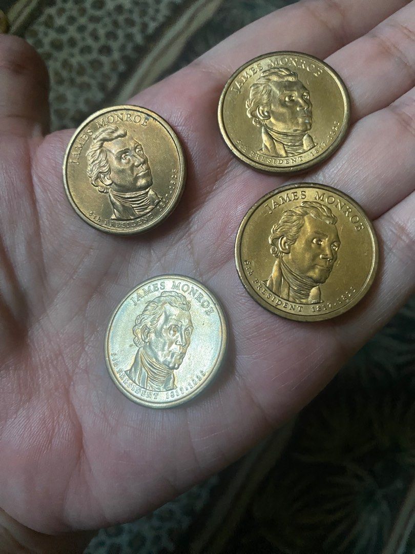 US Presidential Dollar James Monroe 2008 (Category: Currency) located in Paranaque City. Submitted by ylettef (Listing ID 1356466518, Image 1). Description: P855 each, P3400 for all 4 MOP BPI or Gcash MOD SDD within MM preferred as item is a collectible SF c/o buyer.