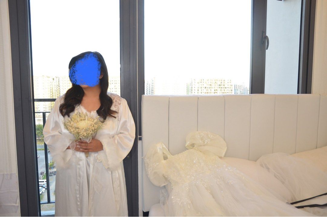 WEDDING BRIDAL ROBE FOR PLUS SIZE (Category: Sets or Coordinates) located in Meycauayan. Submitted by mykajoysum57833 (Listing ID 1356493023, Image 1). Description: Selling My Bridal Robe Used Once last Jan. 27, 2025 (1 oras ko lang sinuot) 📌RFS: Served its purpose and No Storage 📌 If for Shipping, SF is c/o by the buyer. 📌 Payment first before shipping 📌No return/ No cancellation policy..