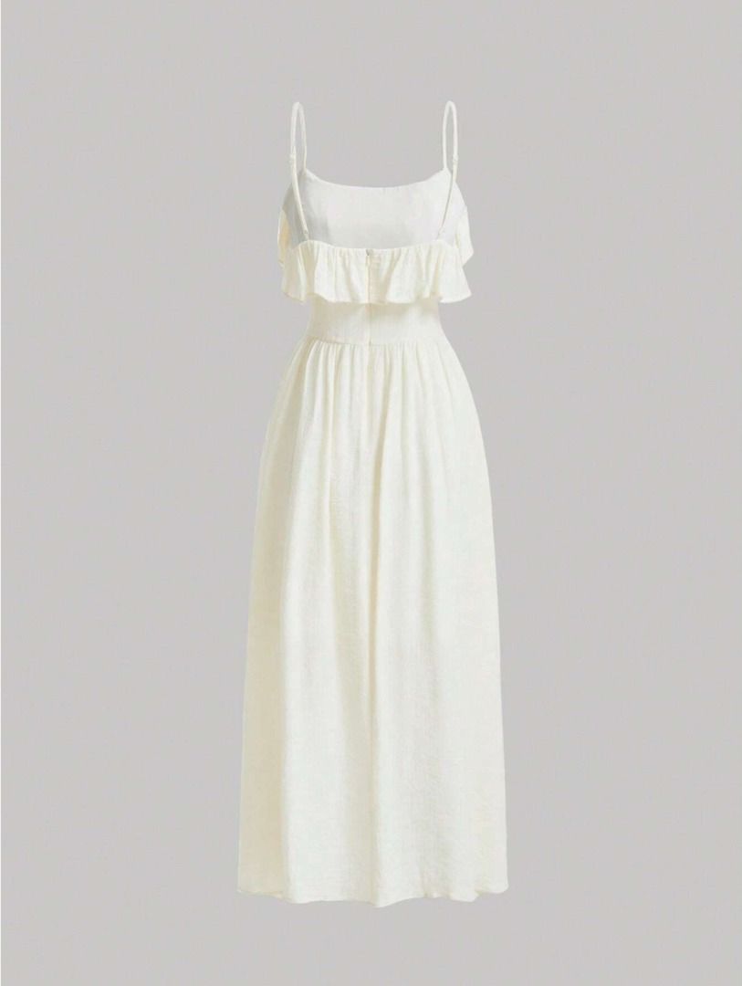 Yellow Ruffle Cami Dress (Category: Dresses) located in Manila. Submitted by declutterwithme101 (Listing ID 1356580740, Image 2). Description: Only used once. As good as new. No when worn photos :) Last price posted since I'm selling them already for a very cheap price pls dont as for a lower price hehe :) Shipping fee thru j&t within MM: 45 pesos.