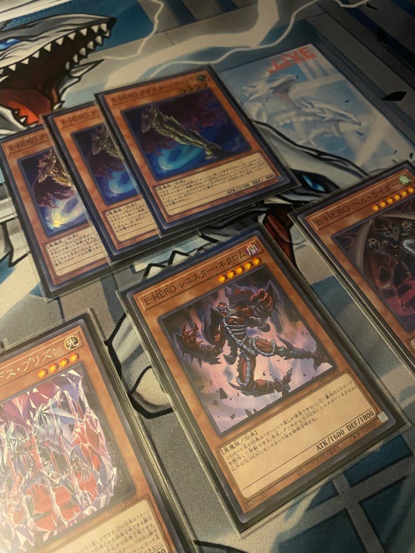 YuGiOh Evil Hero Deck (Category: Raw Singles) located in Manila. Submitted by localstreetwear (Listing ID 1356618530, Image 1). Description: Evil Hero Deck Complete Total of 53 Main Deck / Card Sleeves and MTG Deck Box - Mix Rarities from SR to QCSR with only 2 common card -15 Extra Deck -14 Side Deck Deck is ready to play, can provide photos.