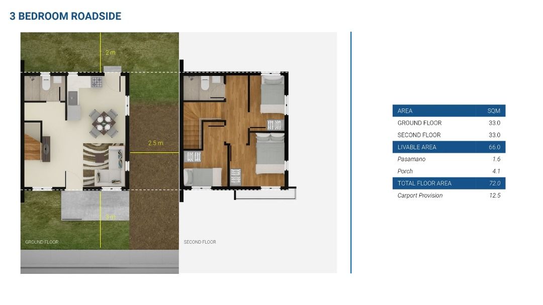 2 Storey Single Attached 3 Bedrooms House For Sale In Mexico Pampanga