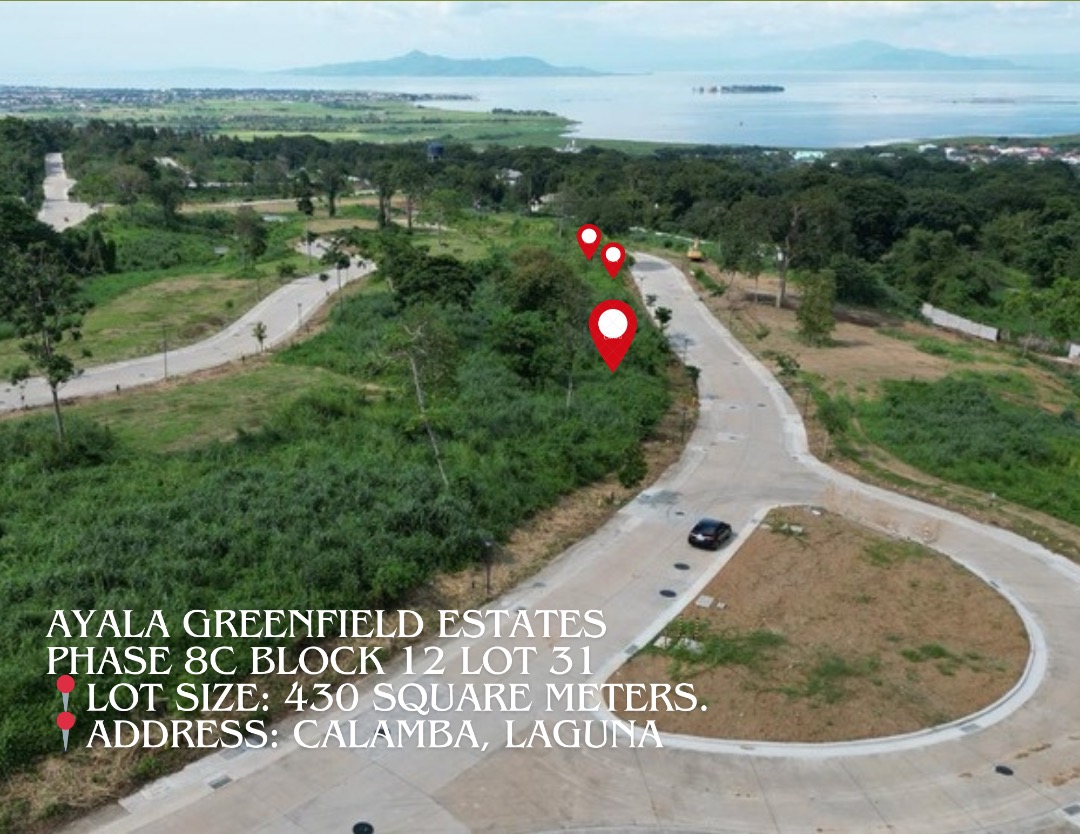 430 sqm. Phase 8c Vacant Lots at Ayala Greenfield Estates Calamba ...