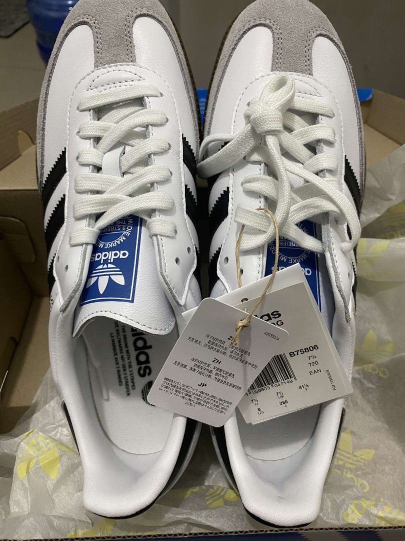 ADIDAS SAMBA OG (Category: Sneakers) located in Manila. Submitted by dprbea (Listing ID 1356732272, Image 1). Description: RFS: Too large and bought wrong size - BOUGHT FROM PASABUY LAST MAY 2024 IN KOREA (check pic for receipt) SIZE: US 8/UK 7.5/260mm MOP: Gcash / Maya can do meet up or delivery (buyer should shoulder the fees).
