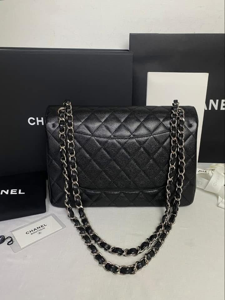 Authentic Chanel Double Flap Jumbo (Category: Luxury Bags & Wallets) located in Quezon City. Submitted by jhaediah (Listing ID 1356702918, Image 2). Description: Rank A Series 19 Jumbo Korea loction free pabitbit Code 3 .