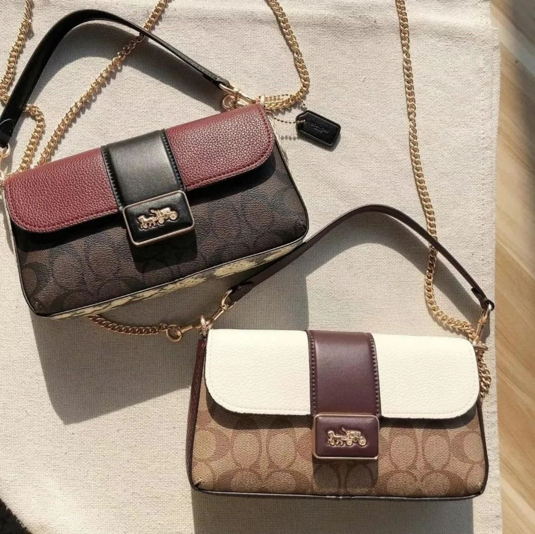 Coach CC033 Mini Grace Crossbody in Signature Coated Canvas Refined ...