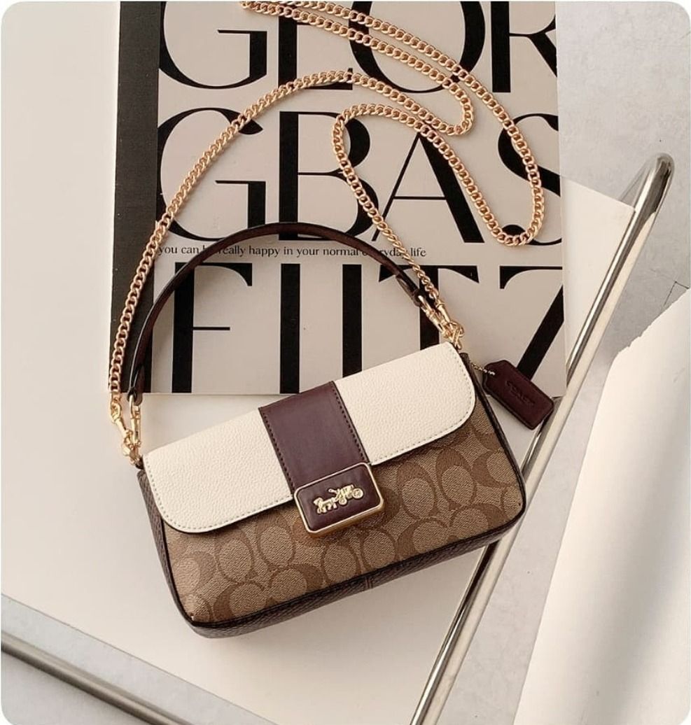 Coach CC033 Mini Grace Crossbody in Signature Coated Canvas Refined ...