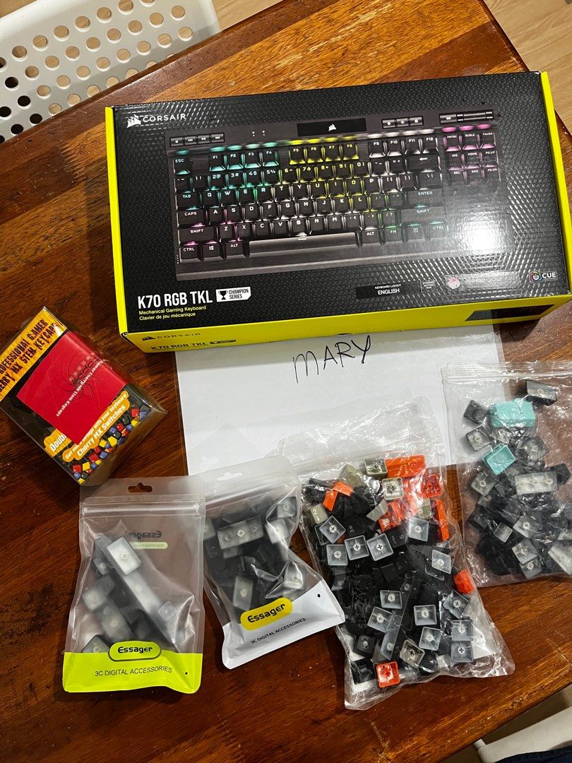 Corsair K70 TKL champ series (Category: Computer Keyboard) located in Manila. Submitted by mrymeg (Listing ID 1356797566, Image 3). Description: RFS Extra keyboard Used for 2 months pinalitan ng mas tahimik na keyboard Price is nego.