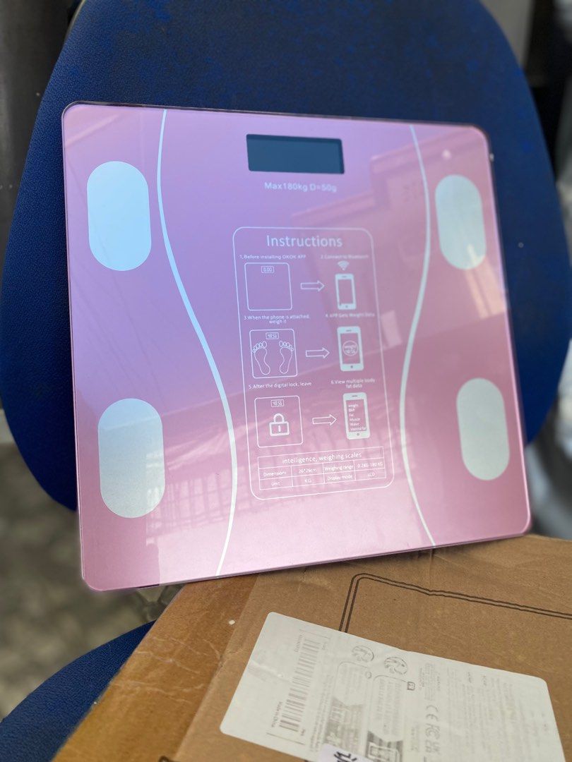 Digital /Electronic Weighing Scale-Pink | Max. 180 kg. (Category: Health Monitors & Weighing Scales) located in San Jose del Monte. Submitted by gigjhoe (Listing ID 1356637366, Image 1). Description: 10.2 x 10.2” Battery Operated.