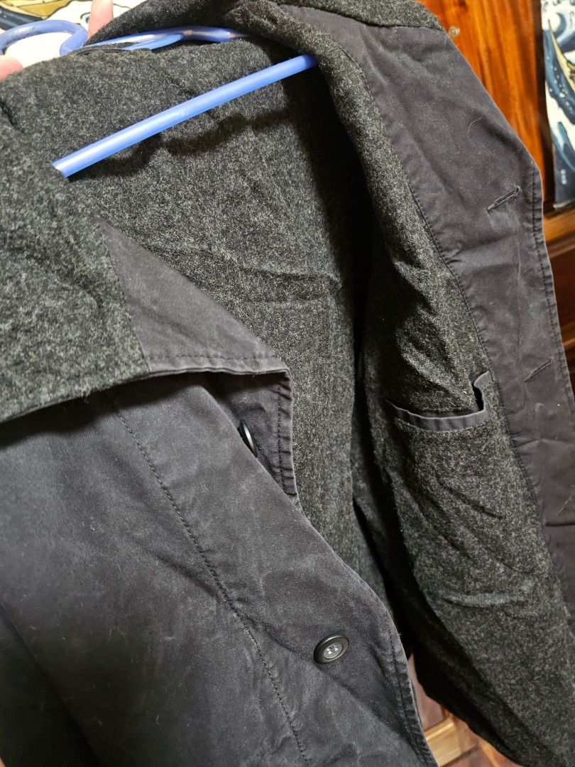 Fleece lined coat jacket (Category: Coats, Jackets and Outerwear) located in Antipolo. Submitted by satisfactorylemon (Listing ID 1356696160, Image 3). Description: Fleece lined jacket, uknown brand Barely used Needs washing since matagal na-keep sa closet decluttering.