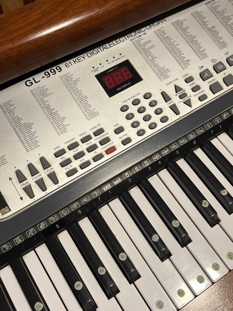GL-999 61 Key Digital Electronic Piano (Category: Musical Instruments) located in Bustos. Submitted by kyeehy (Listing ID 1356731456, Image 2). Description: Inclusion- Piano Charger.