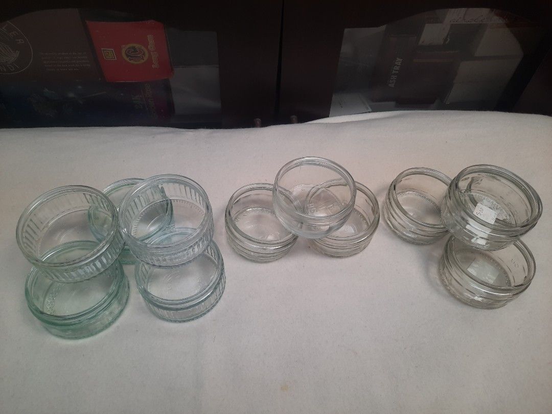 Glass ramekins 3x1.5" per pc (Category: Other Kitchenware & Tableware) located in Manila. Submitted by luckycharm_215 (Listing ID 1356674428, Image 1). Description: per pc or take all for less England origin.