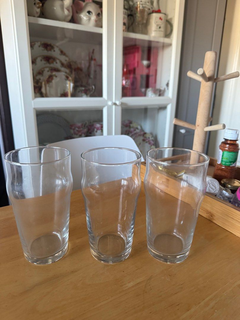 Glasswares from S&R (Category: Other Kitchenware & Tableware) located in Manila. Submitted by camshomecollections888 (Listing ID 1356722770, Image 2). Description: 3pcs for 200 only 5.5 inches tall .