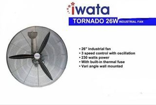 Iwata 26in Metal Blade Industrial Wall Fan For Sale (Wholesale)