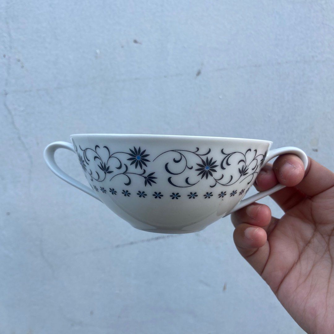 Japan Surplus Noritake Silver Queen China Soup Cup (Category: Coffee & Tea Tableware) located in Taguig. Submitted by nessyyy (Listing ID 1356717792, Image 1). Description: Japan Surplus -have 2 of this Mode of Delivery: Lalamove or Jnt only Mode of Payment: Gcash onlyy.