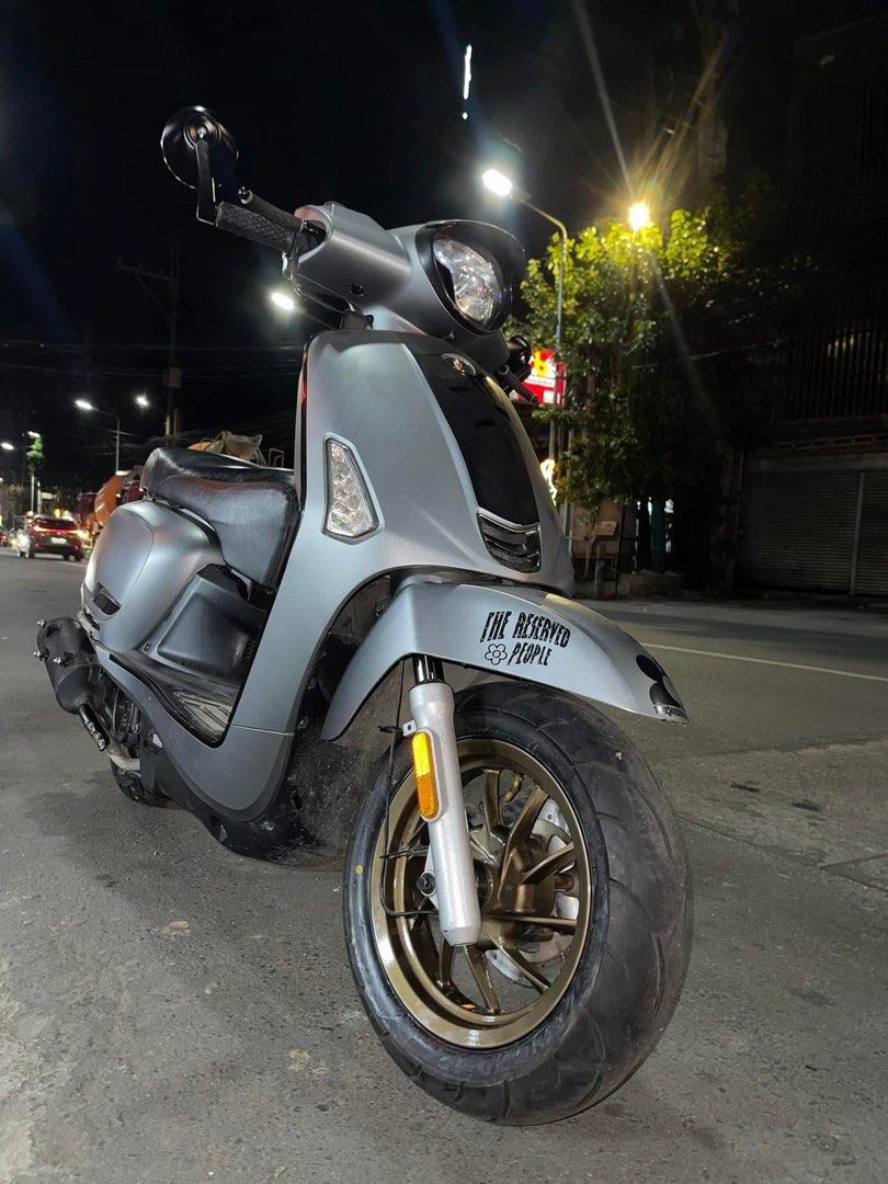 Kymco Like 150i Noodoe (Category: Motorbikes for Sale) located in Manila. Submitted by gshop1300 (Listing ID 1356694698, Image 2). Description: Selling or Swap sa ibang kulay or ibang unit offer lang 80k fix Kymco Like 150i Noodoe Tech ODO: 20k++ PIAA horn HIRC pulley set MTRT racing fan Sobek with while inserts YSS shocks Italian Leather Seat Bar End Mirrors ( round or oval kayo na pumili yun ikakabit) 2 Keys kasama na stock parts (shocks, pulle