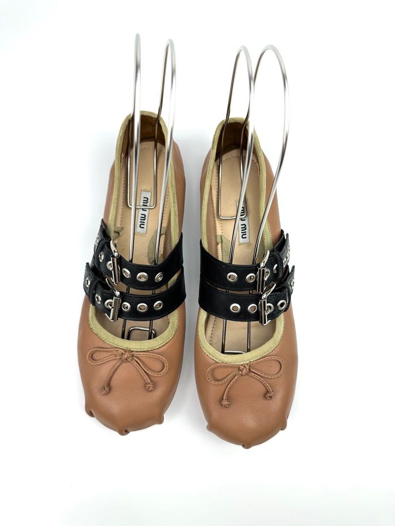 MIU MIU Buckled Ballerinas (Category: Sneakers & Footwear) located in Manila. Submitted by luvluxe.mnl (Listing ID 1356790788, Image 1). Description: Size 37 Rare find!!! Such a steal Very good condition .