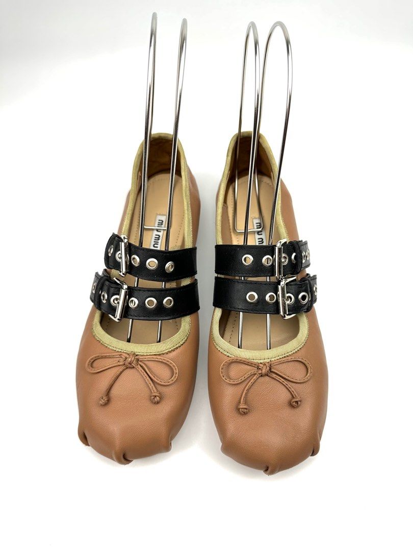 MIU MIU Buckled Ballerinas (Category: Sneakers & Footwear) located in Manila. Submitted by luvluxe.mnl (Listing ID 1356790788, Image 2). Description: Size 37 Rare find!!! Such a steal Very good condition .