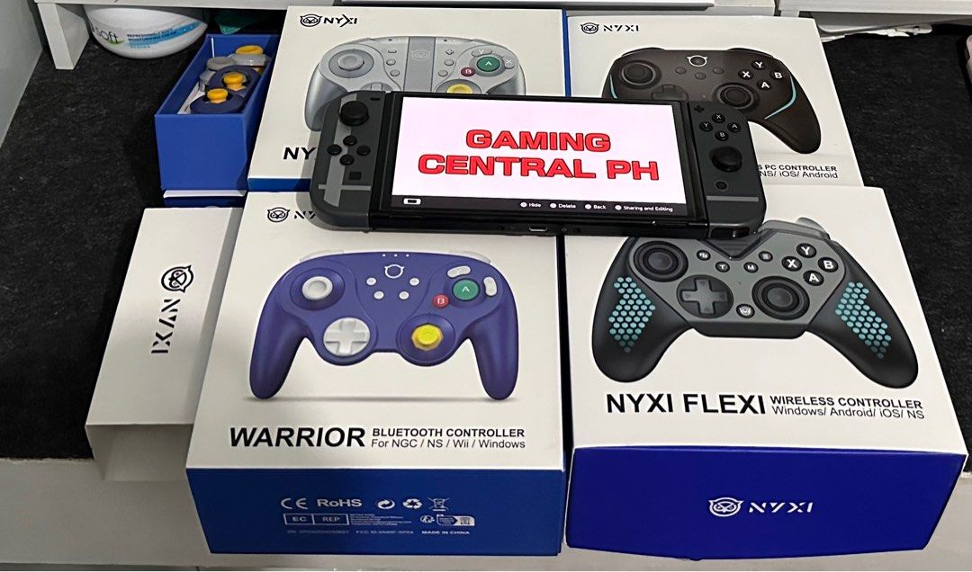 NYXI Controllers for SALE (Category: Nintendo) located in Narra. Submitted by gamingcentralph (Listing ID 1356685448, Image 2). Description: Nyxi Controllers! Hi! I am selling my review items from Nyxi. All units are good as new and was only used during my review video. I am selling them cheap since FREE ko lang sila nakuha. If hindi mabenta, for keeps nalang for my collection. You can visit my YT channel if you want a closer look of each product