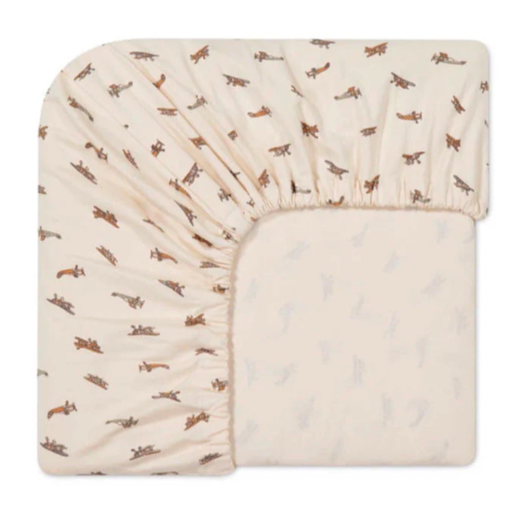 Jamie Kay Organic Cotton Cot Sheet - Pine Forest Friends OS