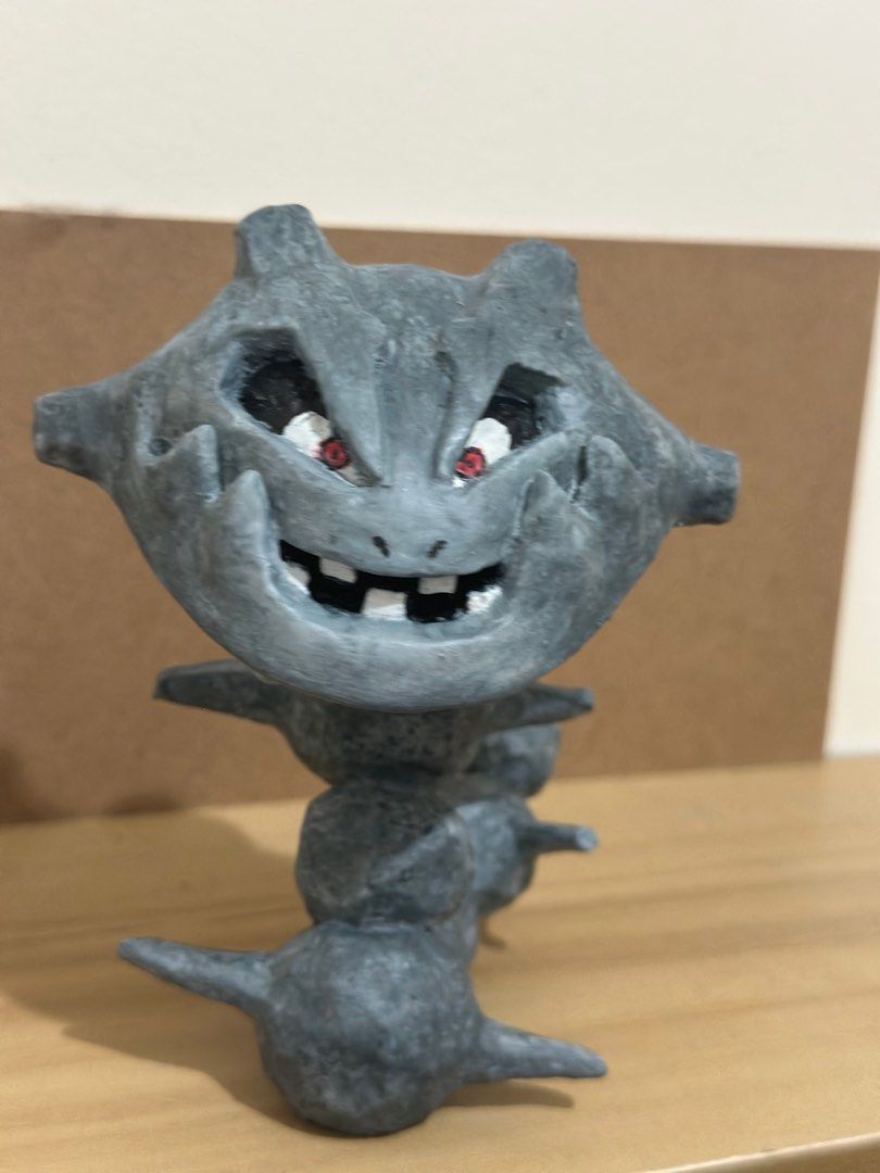 Pokemon : Steelix (paper mache) (Category: Figurines & Statues) located in Manila. Submitted by eruyotto (Listing ID 1356716720, Image 2). Description: Handmade paper mache Pokemon which took months to complete..