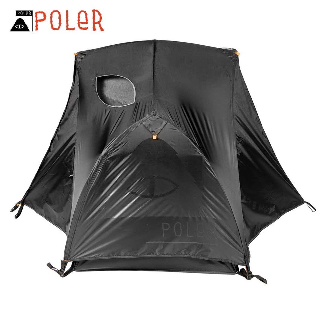 Poler Blackhole 1 Man Tent (Category: Hiking & Camping) located in Las Pinas. Submitted by mindlessghost (Listing ID 1356623285, Image 1). Description: Decluttering some personal camping stuff. Poler Blackhole 1 man tent with brand-new Poler magical footprint - (used once) Location: Las Pinas City.