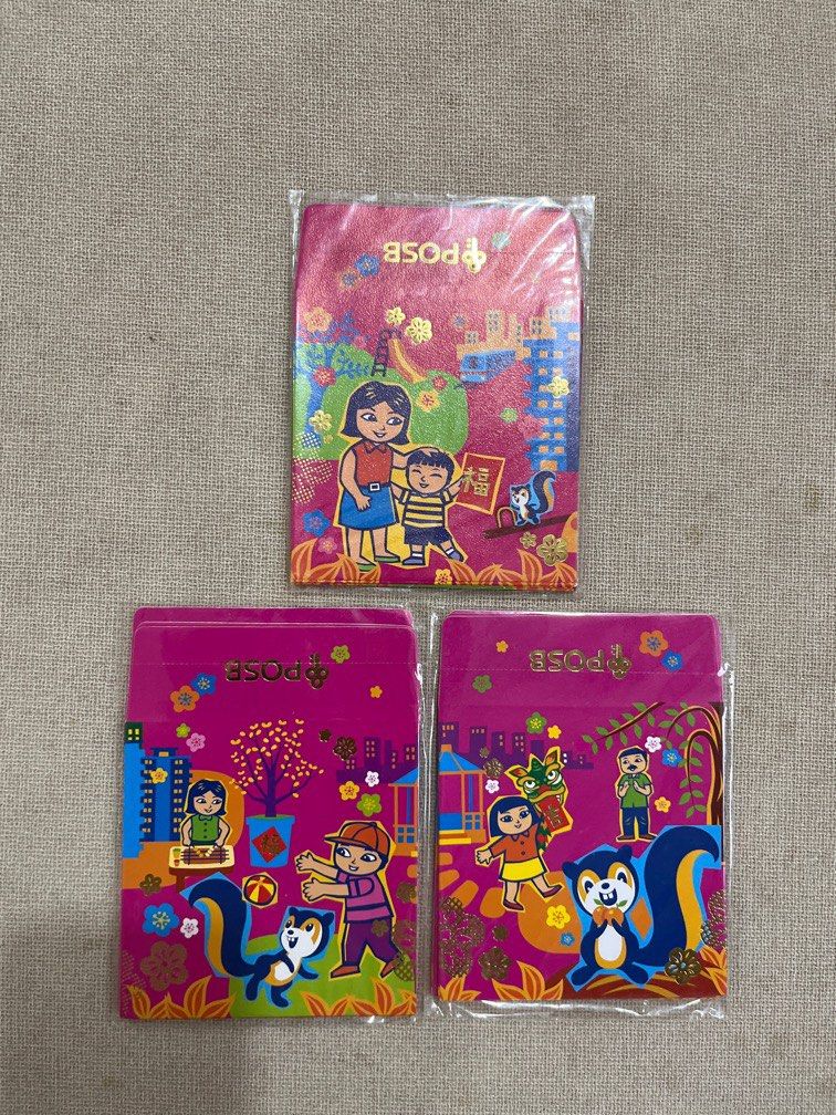 POSB Red Packets (All 3 packs), Hobbies & Toys, Stationery & Craft ...