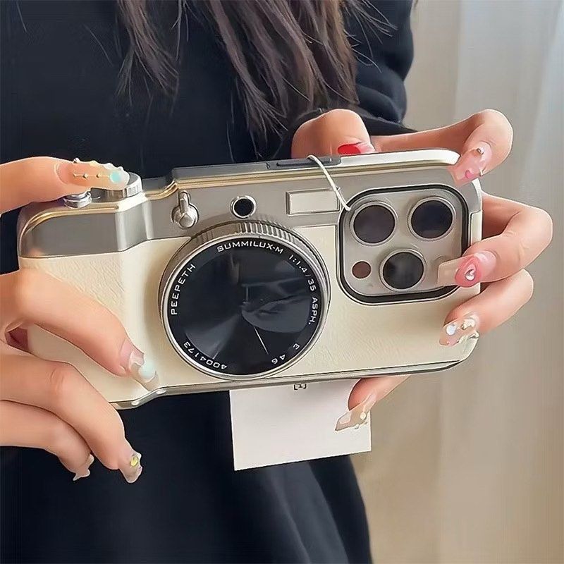 retro camera Iphone 14 pro case (Category: iPhone 14 Series) located in Quezon City. Submitted by shopsnazzy.mnl (Listing ID 1356739485, Image 1). Description: with photo shutter feature thru bluetooth and battery operated rfs: di na nagagamit.