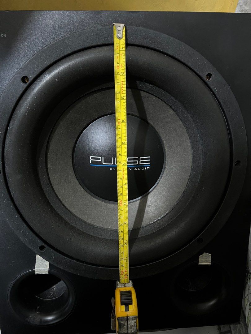 RYAN AUDIO 12 SUBWOOFER (Category: Soundbars, Speakers & Amplifiers) located in Calamba. Submitted by proxima79 (Listing ID 1355375406, Image 1). Description: PULSE PD12 Dual voice coil 4ohms+4ohms 300Watts prestine condition no damage seldom used pulled Out from car setup (Subwoofer Speaker only Box not included) call or sms meet up laguna area or shipping buyers shoulder shipping.