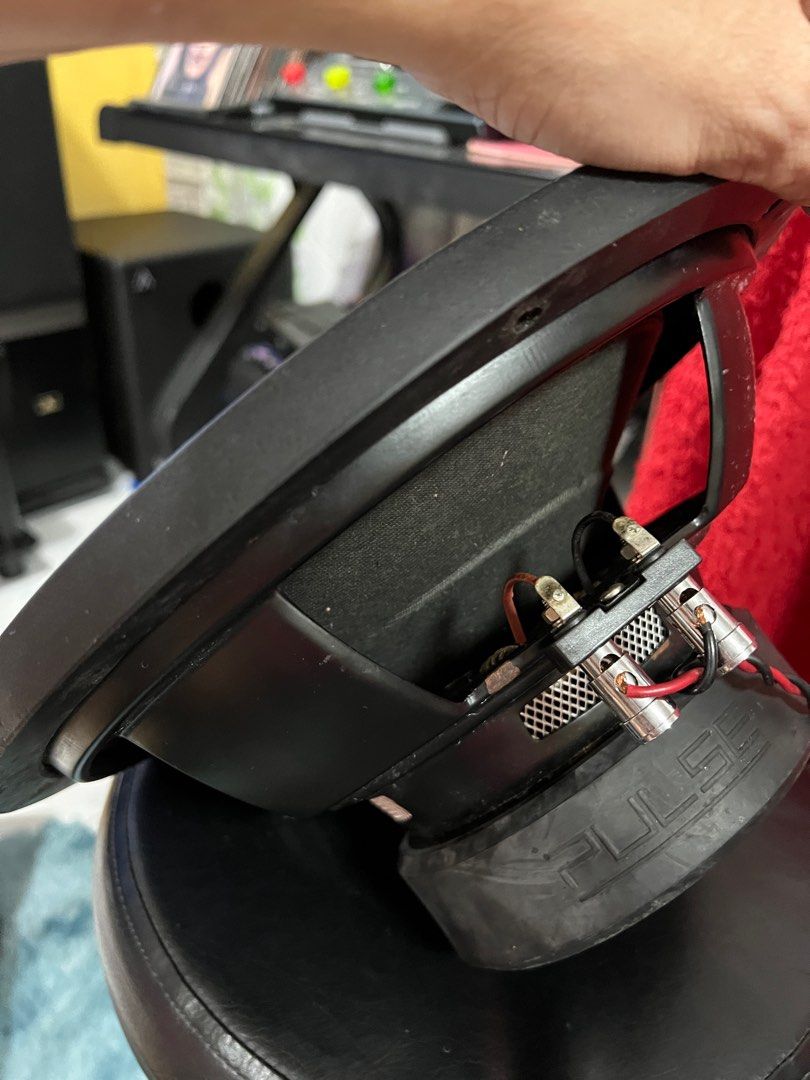 RYAN AUDIO 12 SUBWOOFER (Category: Soundbars, Speakers & Amplifiers) located in Calamba. Submitted by proxima79 (Listing ID 1355375406, Image 3). Description: PULSE PD12 Dual voice coil 4ohms+4ohms 300Watts prestine condition no damage seldom used pulled Out from car setup (Subwoofer Speaker only Box not included) call or sms meet up laguna area or shipping buyers shoulder shipping.