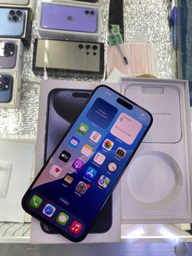 Secondhand iPhone 15 Pro Max 256gb (Category: iPhone 15 Series) located in Manila. Submitted by orlandotub99548 (Listing ID 1356689776, Image 3). Description: Secondhand iPhone 15 Pro Max 256 gb slightly use 95% battery health 234 cycle counts NTC variant See pic for more details Pickup store Greenhills Shopping Center 📌we accept gcash 📌we accept banktrans 📌we accept credit card 📌we accept ggives 📌we do cod door to door 📌we ship nationwide 