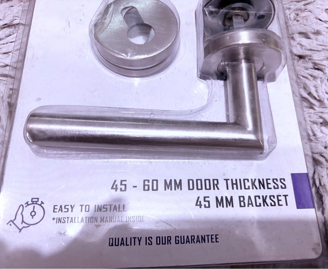 Sentry Door Lever Lock (Category: Locks, Doors & Gates) located in Makati City. Submitted by darlenc (Listing ID 1356739540, Image 3). Description: Brand New Sentry Door solution MOL DO1 SS Mortise Lever Lock. 45-60mm door thickness, 45 mm backseat /full steel anti-rust lever handle & lock case/ high security latch & bolt/ interchangeable handle & case Linder/ over 100,000 cycles tested/ ultra durable guaranteed/ modern european design/ suitable 